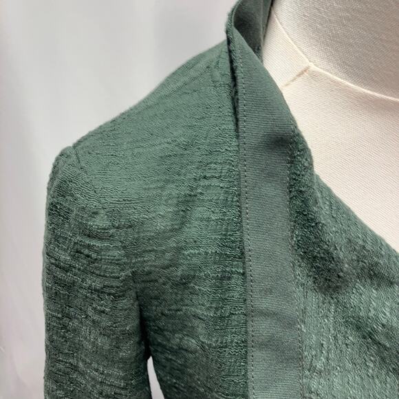 Vince Green Moto Jacket Womens XS Lightweight Full Zip Pockets Textured‎ - Picture 11 of 16